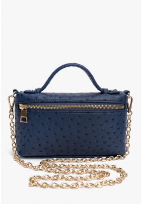 Textured PU Leather Shoulder Bag