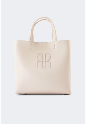 Embossed Emblem Handbag