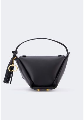 Modern Plain Genuine Leather Handbag