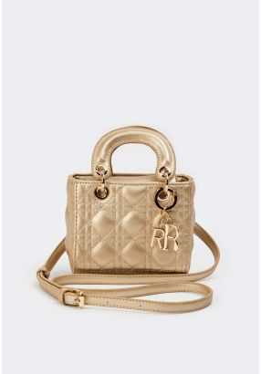 Embroidered Quilted Handbag