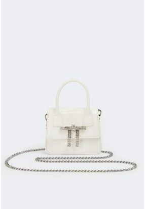 Crystal Bow Mini Crossbody Bag