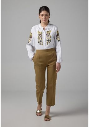 Peg Leg Basic Trousers