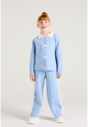 Contrast Ribbon Pants