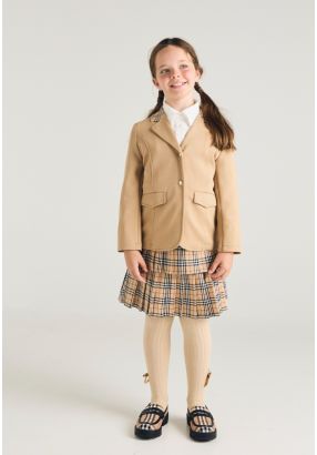 Tiered Checkered Skirt