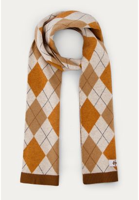 Knitted Argyle Scarf