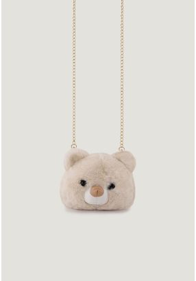 Faux Fur Bear Crossbody Bag