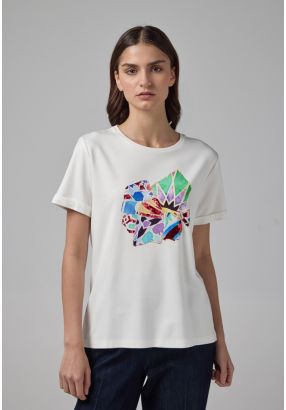 Abstract Print T-Shirt