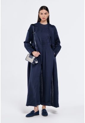 Trench Coat With Adjustable Wasit Tab