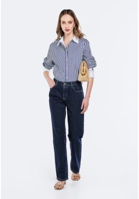 Straight Cut High Waist Jeans