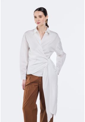 Side Tie Wrap Shirt