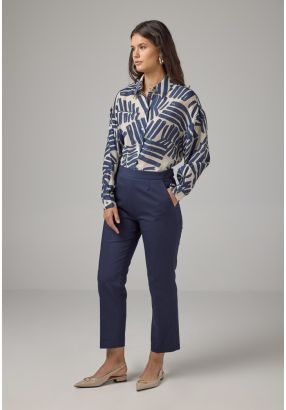 Peg Leg High Waist Trousers