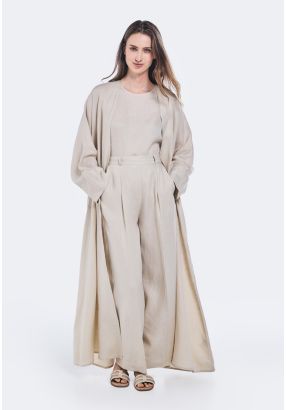 Basic Oversized Linen Abaya