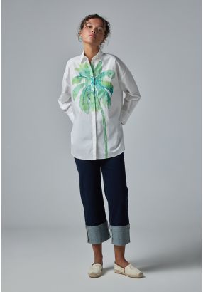 Single Tone Straight Legs Denim Trousers