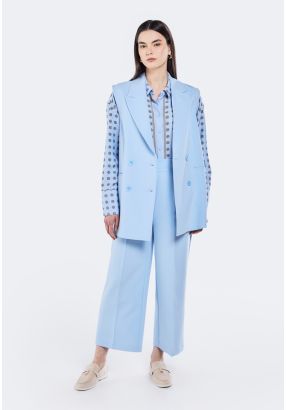 Solid Straight Cut Trousers