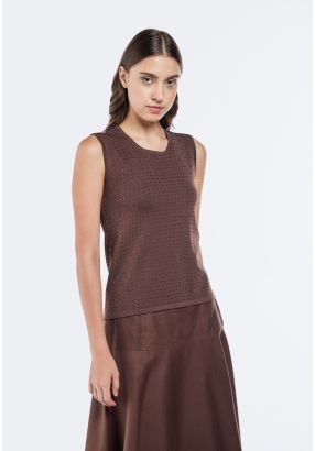 Crystal Embellished Knitted Top