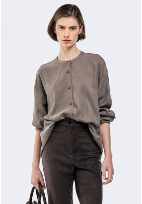 Solid Drop Shoulder Shirt