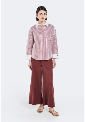 Solid Wide Leg Trousers