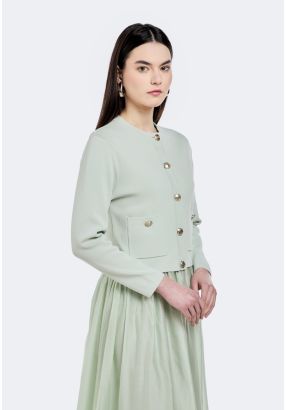 Knitted Cropped Cardigan