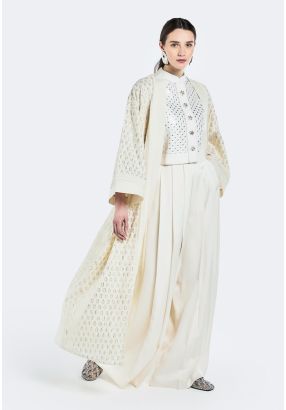 Dobby Textured Lurex Abaya
