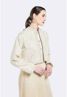 Embroidered Sequin Embellished Jacket