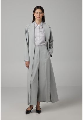 Solid Wide Leg Trousers