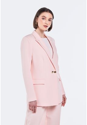 Formal Notched Collar Blazer