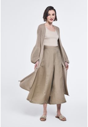 Solid Culottes Trousers