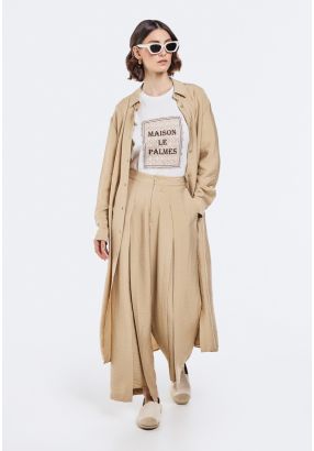 Overlay Crinkled Trousers