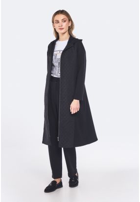 Monogram Quilted Textured Jacket