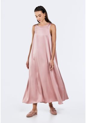 Sleeveless Satin Dress