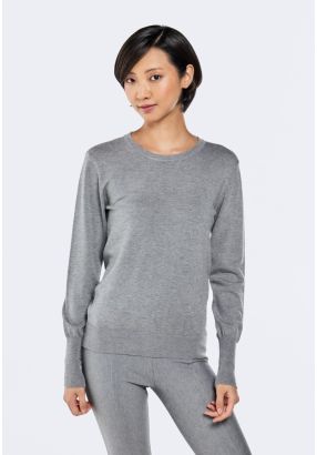 Solid Knitted Long Sleeve Top