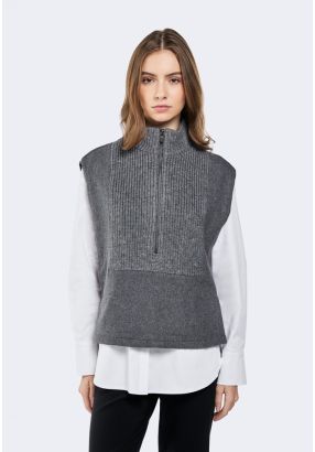 Open Side Wool Vest