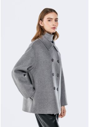 Double Breasted Wool Coat