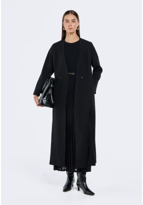 Front Slit Belted Abaya