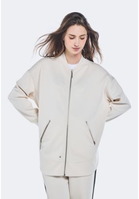 Drop Shoulder Full Zip Jacket