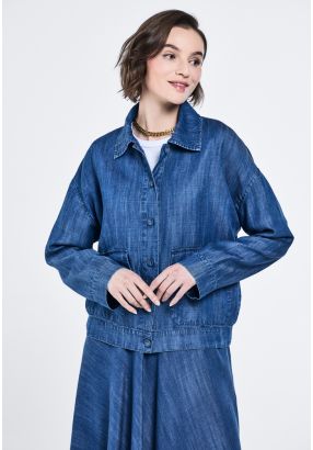 Flap Pocket Drop Shoulder Jacket