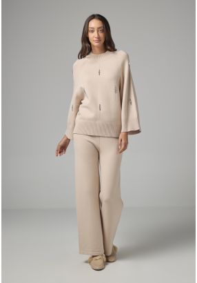 Knitted Elasticated Waist Trousers