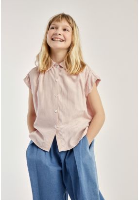 Sleeveless Striped Shirt