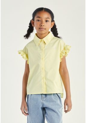 High-Low Ruffled Shirt