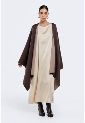 Solid Knitted Poncho