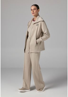 Wide Leg Pin Tuck Basic Trouser