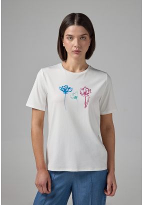 Printed Round Neck T-shirt