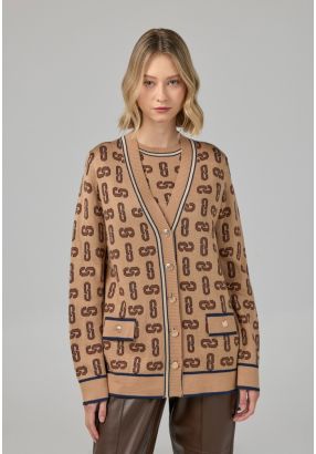 Monogram Knitted Cardigan