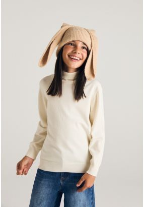 Solid Turtleneck Top