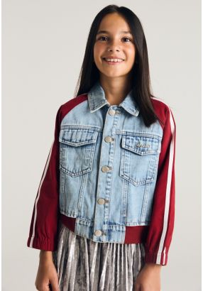 Denim Bodice Contrast Jacket