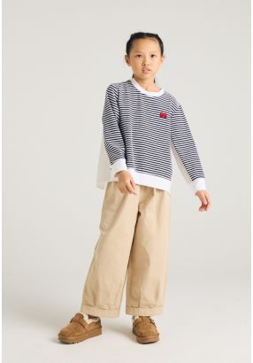 Solid Stright Leg Trousers