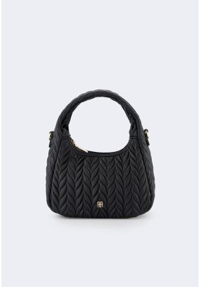 Solid Textured Handbag