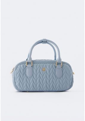 Textured Oval Handbag