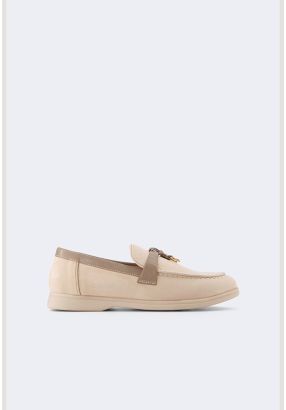 PU Leather Detailed Loafers