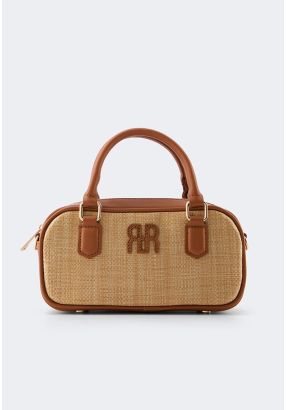 Raffia PU Leather Handbag